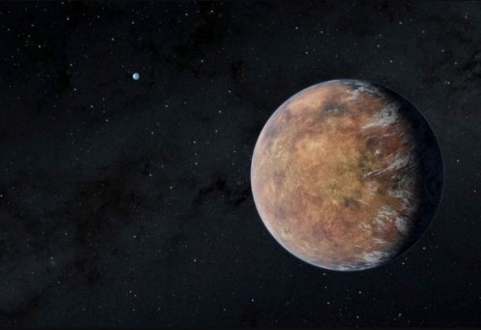 A terrestrial planet 31 light-years away, the possibility of life